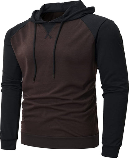 Men's Hoodies Sweatshirts Long Sleeve Solid Patchwork Single Breasted Drawstring Lightweight Casual Street Home Clothing Top The Clothing Company Sydney