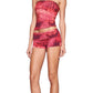 Women's Shorts Set 2 Piece Summer Outfits Star Print Crop Tube Tops with Fold Over Shorts for Streetwear Beach Y2K Ourfit Set The Clothing Company Sydney