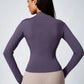 Women's Zipper Turtleneck Sports Long-Sleeve Sports Top, Gym Wear Ladies' Sportswear for Indoor Outdoor Jacket The Clothing Company Sydney