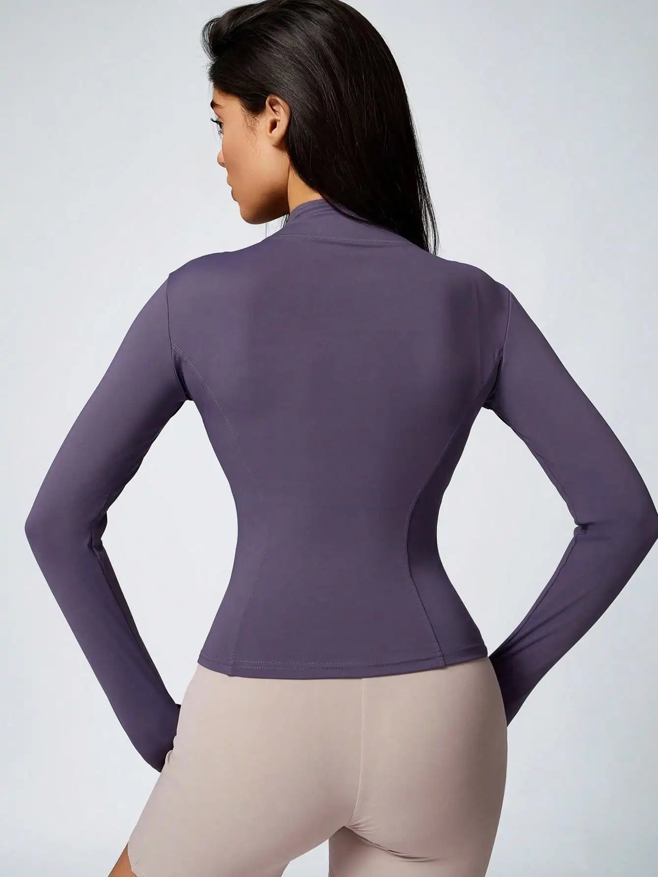 Women's Zipper Turtleneck Sports Long-Sleeve Sports Top, Gym Wear Ladies' Sportswear for Indoor Outdoor Jacket The Clothing Company Sydney