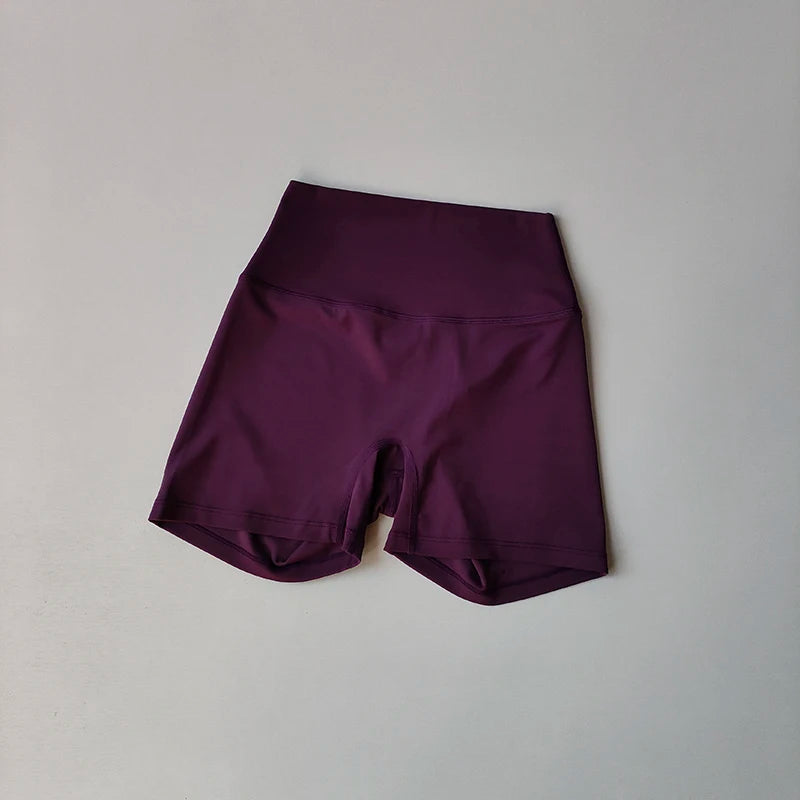 2 Piece Yoga Gym Set Halter Top Set Yoga High Waist Shorts Backless Tights Bra Vest Seamless Stretch Ribbed Shorts Set - The Clothing Company Sydney