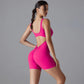 One Piece V Back Sports Jumpsuit Gym Romper Sleeveless Sportswear Bodysuit Women's Casual One-Piece Suit Yoga Clothing Set The Clothing Company Sydney