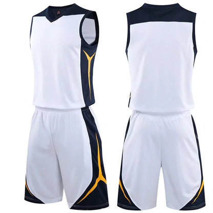 2 Piece Sportswear Basketball Jersey Shorts Set Blank custom Men Women Kids Basketball Uniforms - The Clothing Company Sydney