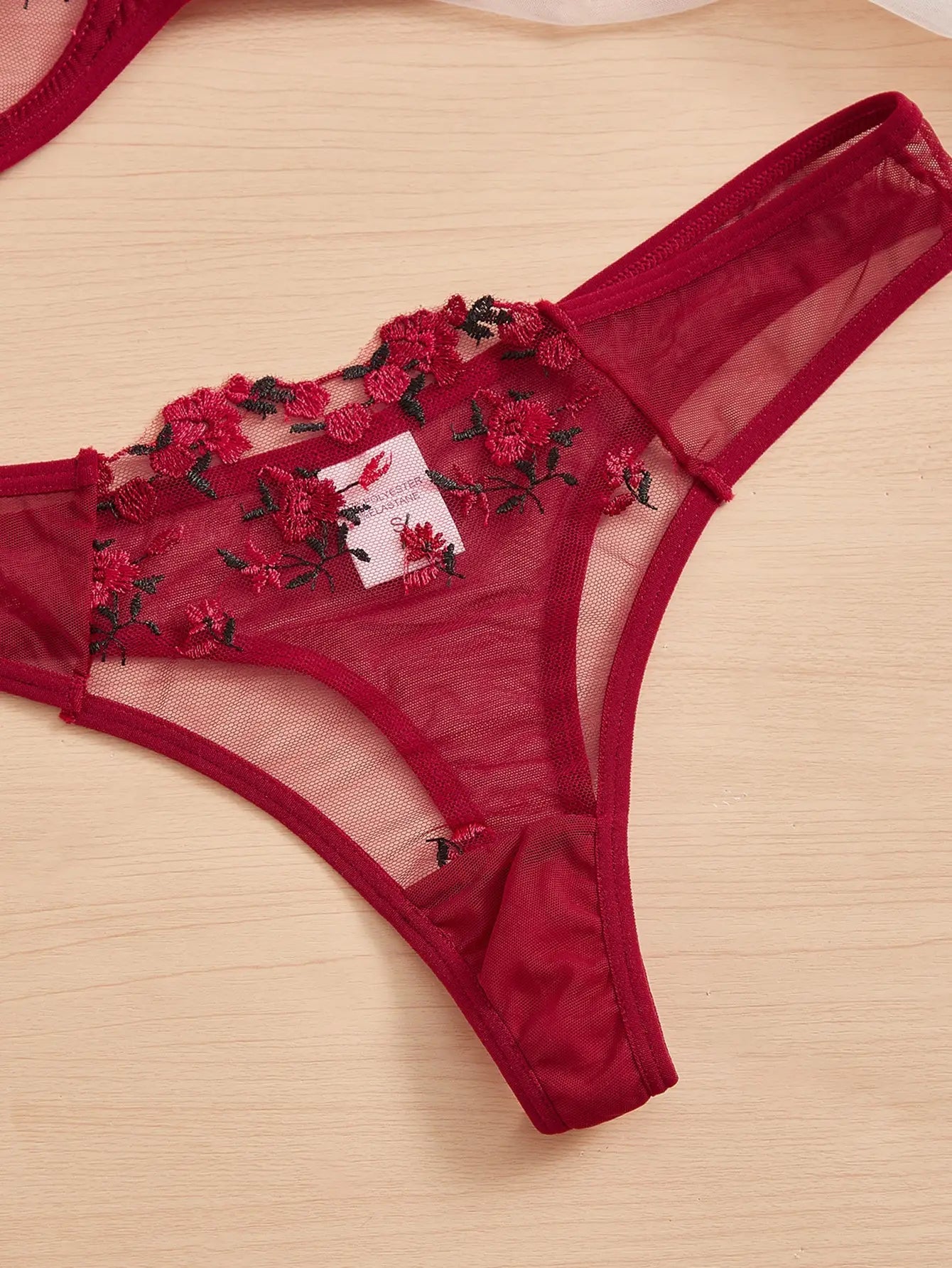 Floral Embroidery Lingerie Set Underwire Push Up Bra Set Womens Underwear Lace Underwear Bralette Briefs Set The Clothing Company Sydney