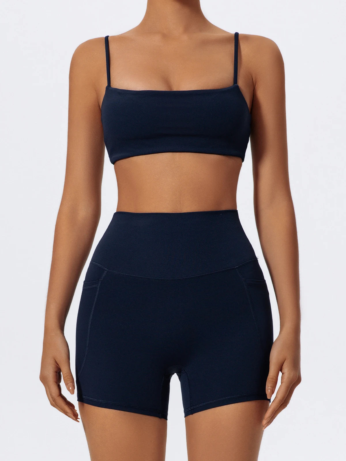 Women Two Piece Gym Workout Bra Yoga Set Shorts Fitness Wear Quick-Dry Sports Bra Flared Pants Suits - The Clothing Company Sydney