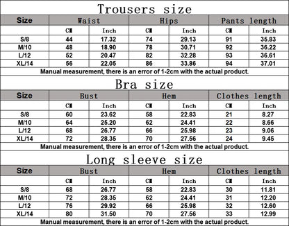 2 Piece Womens Tracksuit Yoga Set Workout Sportswear Gym Clothing Fitness Long Sleeve Crop Top High Waist Leggings Sports Suits - The Clothing Company Sydney