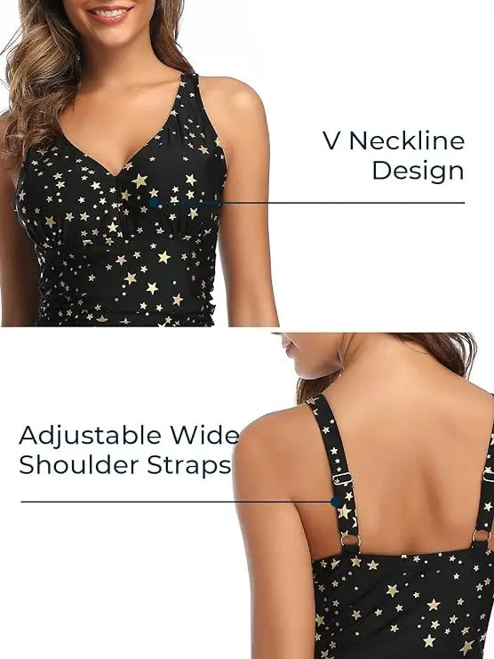 Women Modest Swim Dresses Floral Print Plus-Size Swimsuit Padded One Piece Swimwear Bathing Suits The Clothing Company Sydney