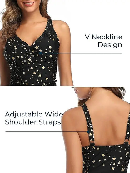 Women Modest Swim Dresses Floral Print Plus-Size Swimsuit Padded One Piece Swimwear Bathing Suits The Clothing Company Sydney