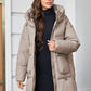 Hooded Parkas Women's Plus Size Casual Hooded Pocket Women Down Jacket Coat Outwear - The Clothing Company Sydney