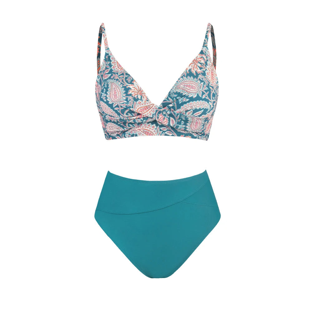 2 Piece High Waist Swimsuit Bikini Set The Clothing Company Sydney