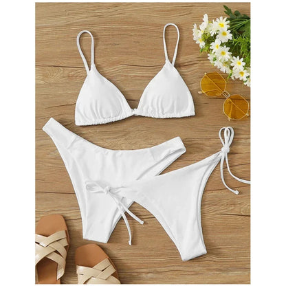 3 Pack Two Bottoms Push Up Bikini Sets Swimsuit Low And Mid Waist Three Piece Swimwear Bathing Suit The Clothing Company Sydney