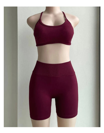 Solid Seamless Half Pants Women Soft  Fitness Outfits Yoga Gym Running Bike Wear Bicycle Skorts The Clothing Company Sydney