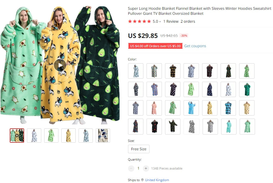 Oversized Hooded Blanket for Adult Child Wearable Blankets for Winter Warm Outdoor Hoodie Sweatshirt The Clothing Company Sydney