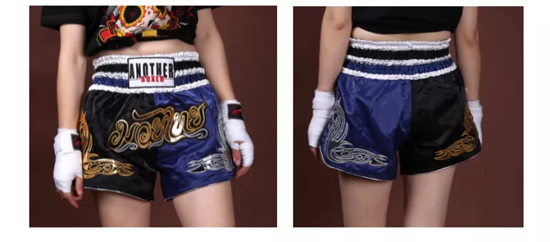 Boxing Shorts Womens Mens Embroidery MMA Shorts Professional Combat Kickboxing Training Trunks Kids Boy Girl Muay Thai Pants The Clothing Company Sydney
