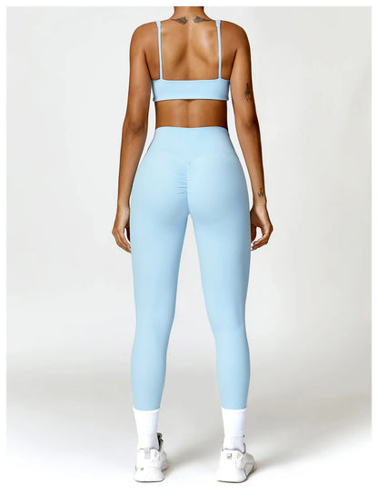 2 Piece Yoga Clothes Workout Sets Women Sportswear Tracksuit Running Fitness Leggings  Gym Set Women Sports Suit The Clothing Company Sydney
