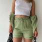 Summer Women's Suit Short Sets Outfits Suit Two Piece Button Up Matching Outfit Set - The Clothing Company Sydney