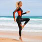 One Piece Swimsuit Women's Long Sleeve Full Length Sunscreen Surfing and Diving Swimwear - The Clothing Company Sydney