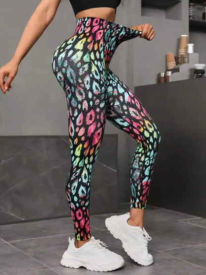 3D Print Tie Dye Sports Women Seamless High Waist Fitness Push Up Leggings Gym Clothing Workout Tights Pants - The Clothing Company Sydney