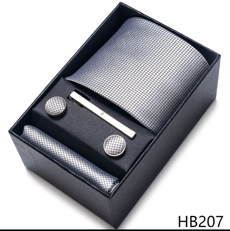 7.5 cm Business Ties Hanky Cufflink Set Tie Clips Green Necktie Corbatas For Men Wedding In Gift Box The Clothing Company Sydney