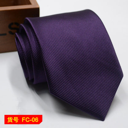 Men's Jacquard Ties – 7-8cm Floral & Solid Neckties The Clothing Company Sydney