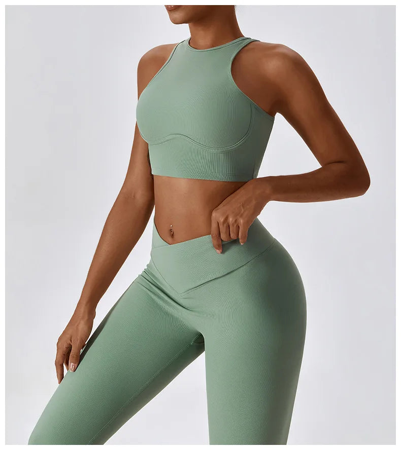 Women's Sport Bras Gym High Intensity  Running Yoga Beautiful Back Dry Bras Shockproof Rib Workout Bra Seamless Fitness Top The Clothing Company Sydney