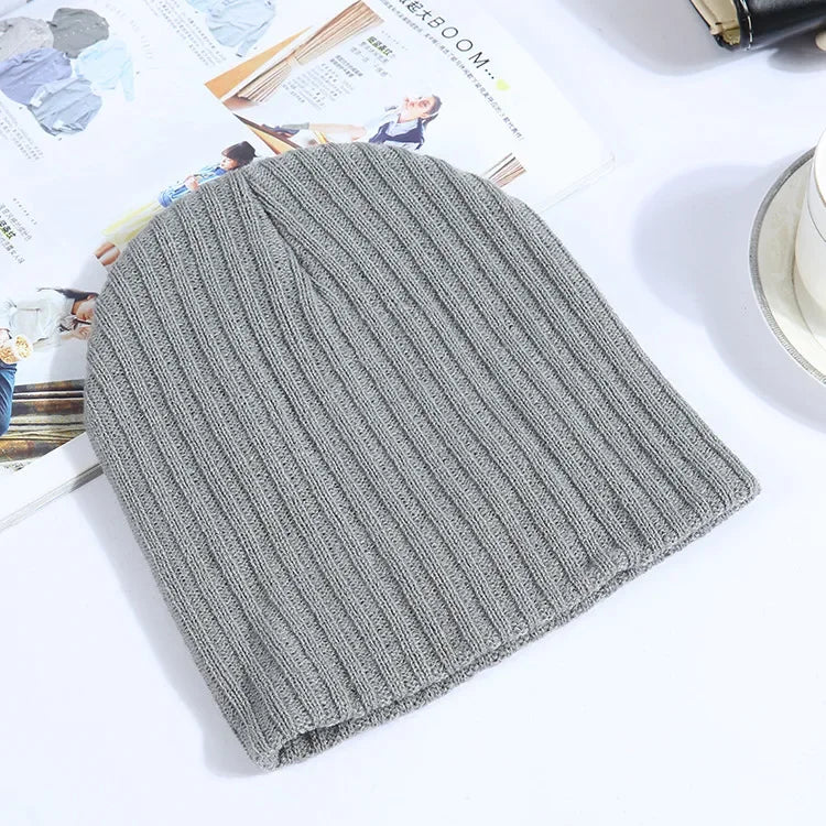 Skullies Beanies Keep Warm Unisex Hip Hop Black White Gray Winter Men Beanie Women Knitted Hat The Clothing Company Sydney