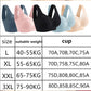 2 Pack Women's Lace Plus Size Seamless Bra Bralette Backless Brassiere Vest Female Gather Shock-Proof Wireless Sports Bra The Clothing Company Sydney
