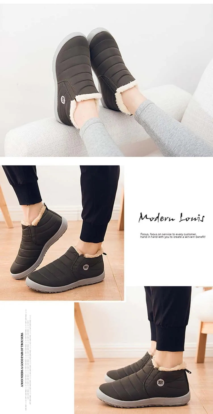 Men's Boots Snow Hiking Winter Boots For Men Outdoor Men Shoes Platform Work Shoes Footwear - The Clothing Company Sydney