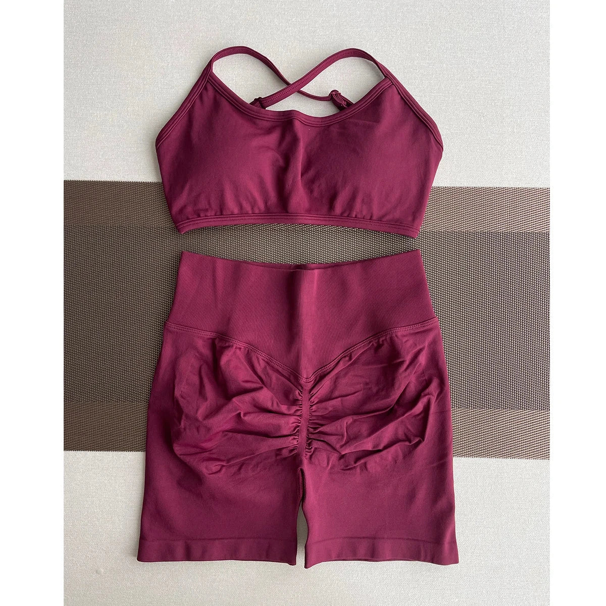 Solid Seamless Half Pants Women Soft  Fitness Outfits Yoga Gym Running Bike Wear Bicycle Skorts The Clothing Company Sydney