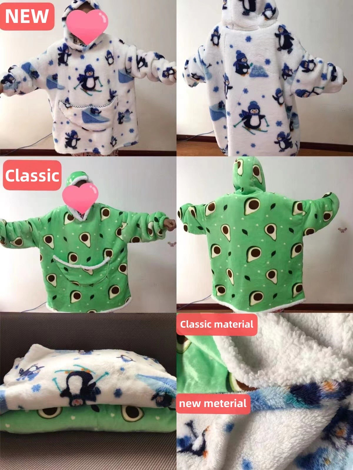 Oversized Hooded Blanket for Adult Child Wearable Blankets for Winter Warm Outdoor Hoodie Sweatshirt The Clothing Company Sydney