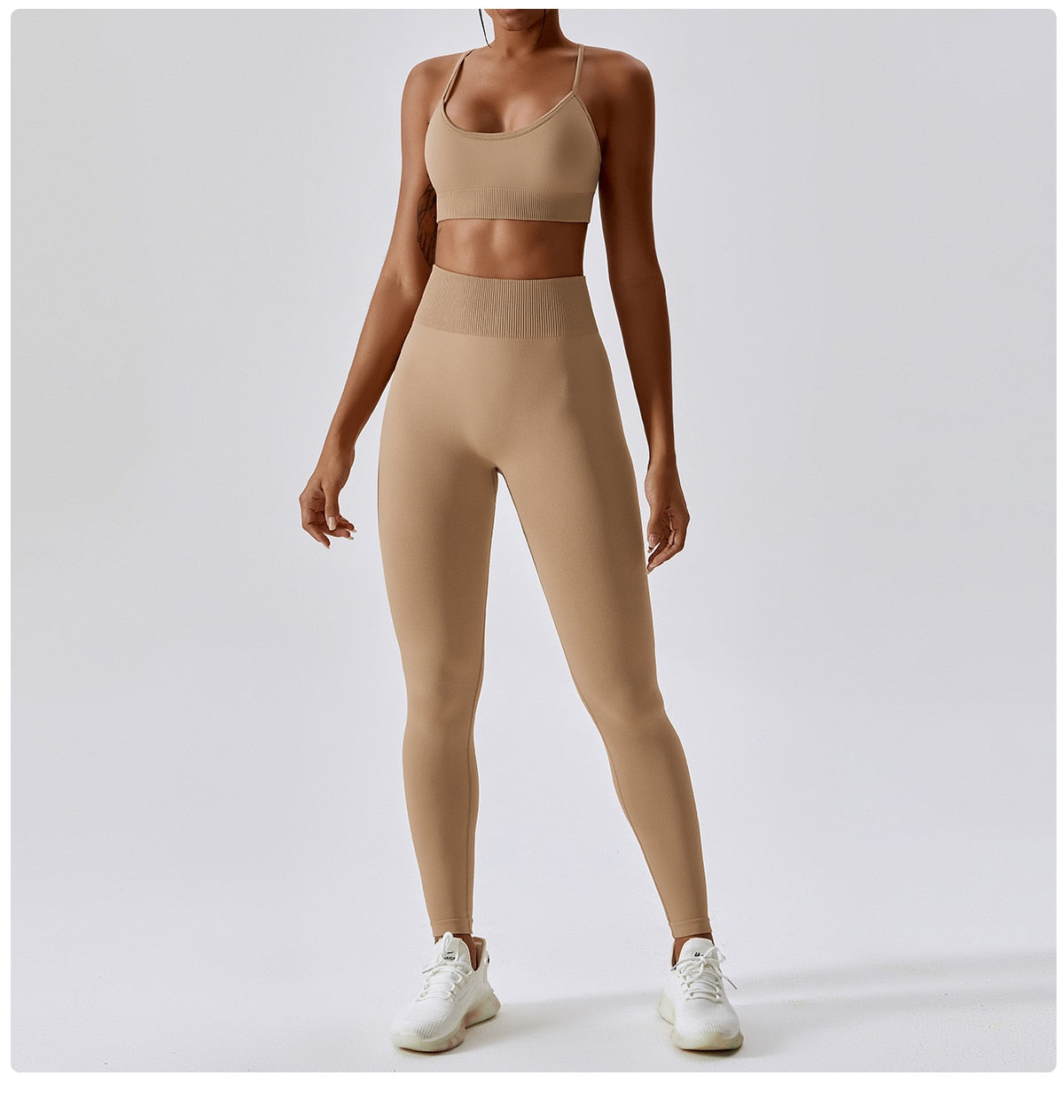 Seamless Athletic Wear Women Yoga Set 2 Piece Workout Tracksuit Sport Bra Gym Suits Fitness High Waist Running Leggings Sports Sets The Clothing Company Sydney