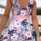 Floral Tankini Set 2 Piece Women Swimsuit High Waist Swimwear Bathers Bathing Swimming Suit Summer Beachwear