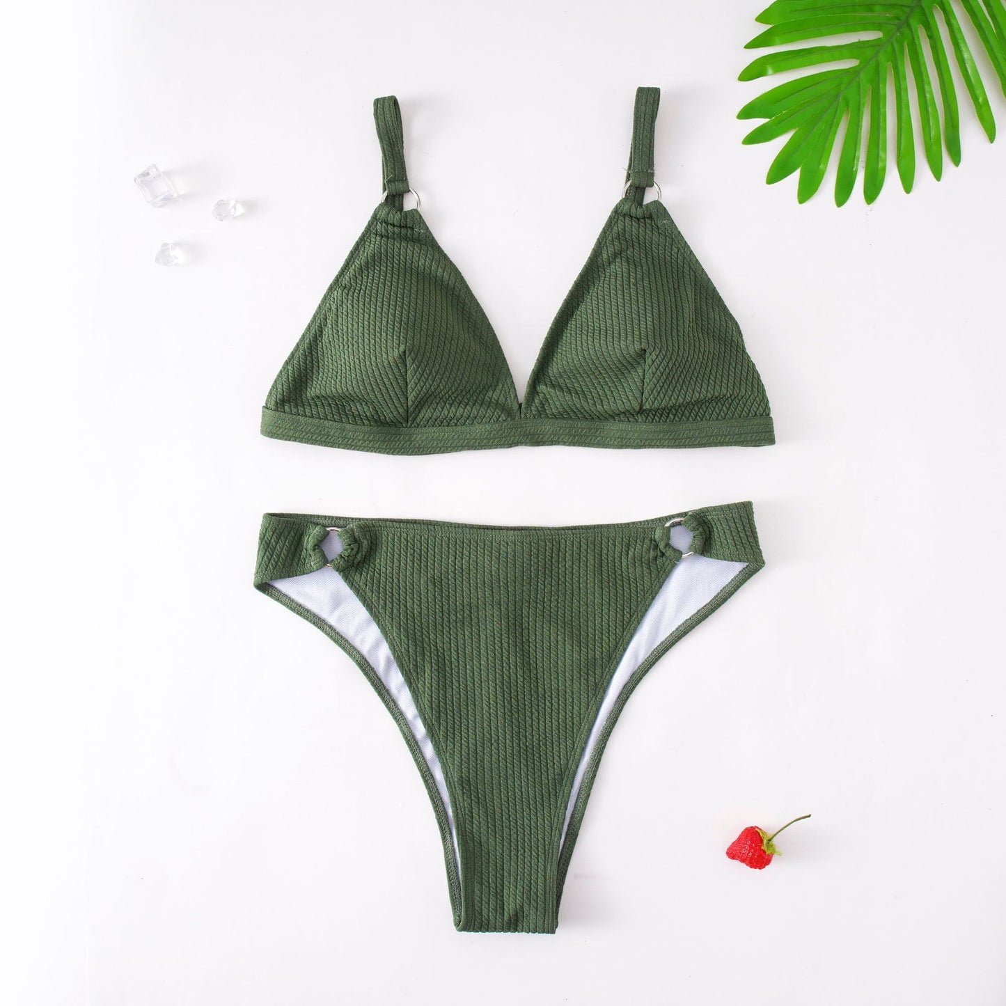 2 Piece Bikini Solid Plus Size Swimwear Two-Pieces Swimming Suit For Women Beach Brazilian Bathing Suits Bikini Set The Clothing Company Sydney