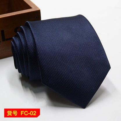 Men's Jacquard Ties – 7-8cm Floral & Solid Neckties The Clothing Company Sydney