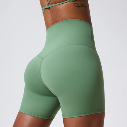 Yoga Clothing Push Up Gym Shorts Womens High Waist Sports Leggings Workout Cycling Shorts - The Clothing Company Sydney