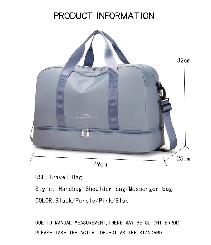 Women Handbag's Nylon New Luggage Bags Crossbody Bag Men's Travel Bag  Ladies Fashion Shoulder Duffel Bag - The Clothing Company Sydney