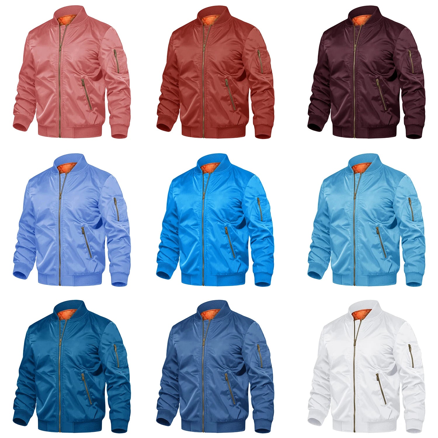 Winter Padded Bomber Jackets Outwear Men's Retro Pilot Jacket Coat Casual Baseball Jackets Varsity Jackets Streetwear - The Clothing Company Sydney