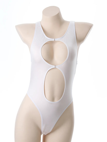 One Piece Womens Bodysuit High Cut Tight Monokini Summer Swimsuit Party Romper Swimwear - The Clothing Company Sydney