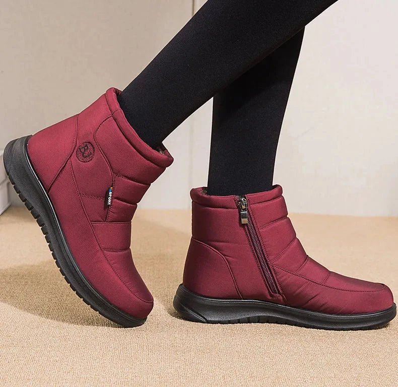 Women Ankle Low Heels Snow Boots Winter Flat Shoes The Clothing Company Sydney