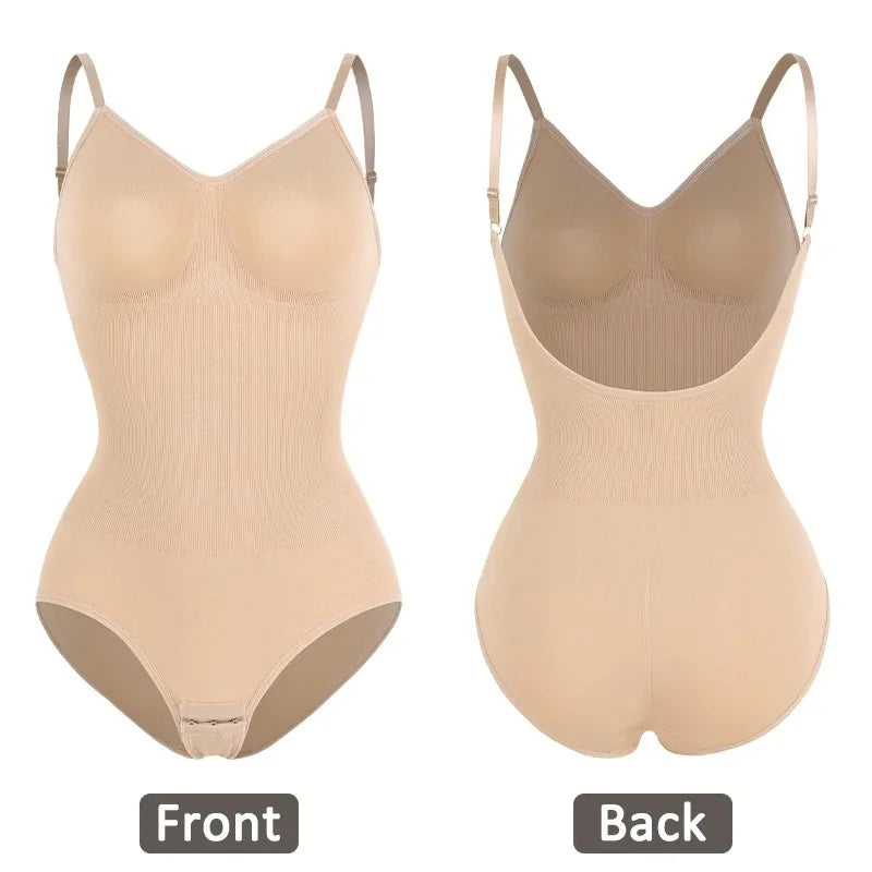 Womens Backless Bodysuits Seamless Shapewear Body Shaper Camisole Tops Corset Shapewear
