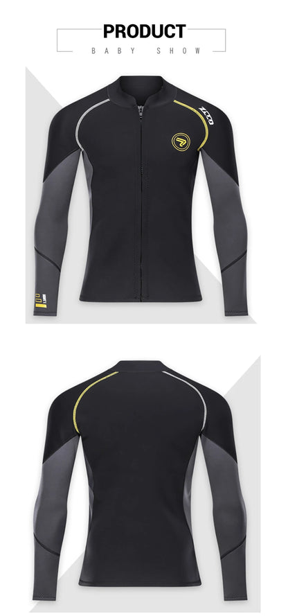 Men's Wetsuit Neoprene Scuba Diving Suit One-piece Zipper Thickened Warm Spearfishing Swimwear Kayak Surfing Swimsuit - The Clothing Company Sydney