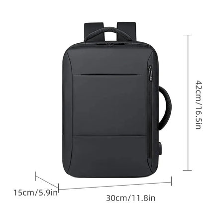 Large Backpack USB Charging Laptop Bagpack Waterproof Business Travel Cabin Hand Luggage Back Pack Bag - The Clothing Company Sydney