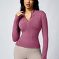 Women's Zipper Turtleneck Sports Long-Sleeve Sports Top, Gym Wear Ladies' Sportswear for Indoor Outdoor Jacket The Clothing Company Sydney