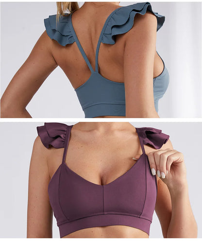 Two Piece Set Women's Yoga Gym Running Badminton Skirt Suit Crop Top Sports Bra Stacked Shorts Tennis Skirt Workout Clothing The Clothing Company Sydney