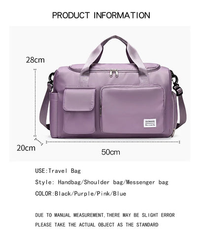 Travel Bag Luggage Handbag Women's Shoulder Bag Large Capacity Brand Waterproof Nylon Sports Gym Bag Unisex Crossbody Bag The Clothing Company Sydney
