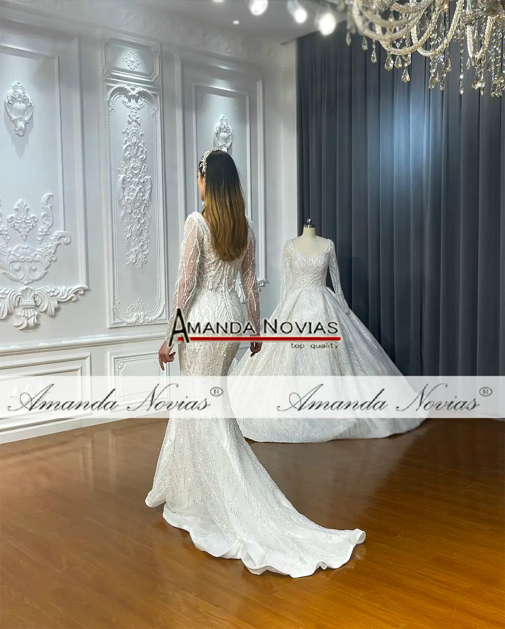 Mermaid Beading Lace Wedding Bridal Dress - The Clothing Company Sydney