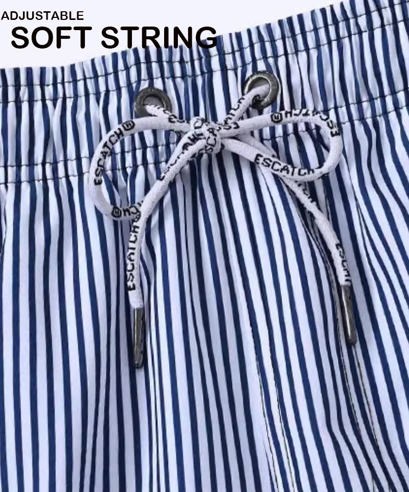 Summer Mens Shorts Polyester Gym Breathable Mesh Liner Elastic Waist Side Pocket Beach Board Shorts - The Clothing Company Sydney