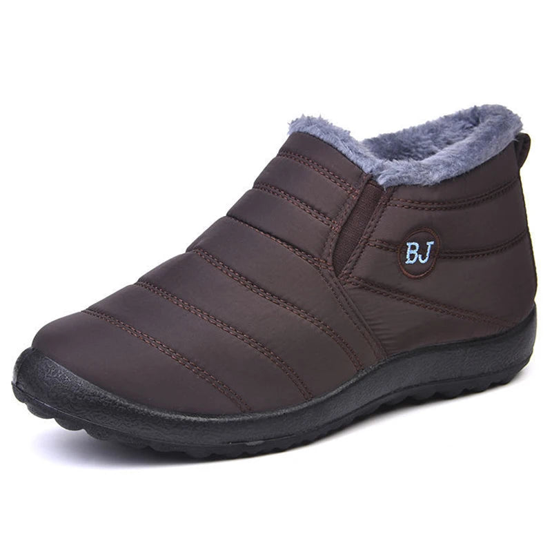 Women’s Fur Snow Boots – Waterproof Slip-On Ankle Shoes The Clothing Company Sydney
