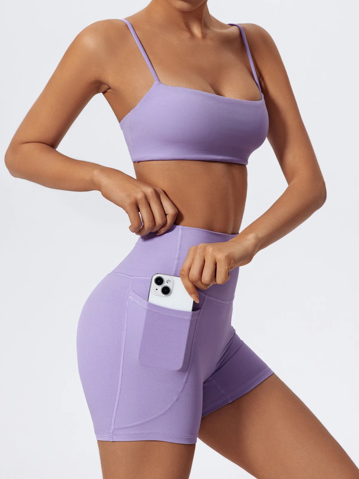 Women Two Piece Gym Workout Bra Yoga Set Shorts Fitness Wear Quick-Dry Sports Bra Flared Pants Suits - The Clothing Company Sydney