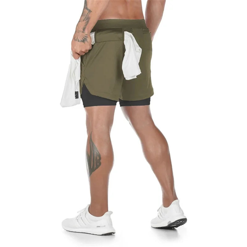Men’s Multi-Pocket Workout Shorts – Lined Fitness, Running & Beachwear Shorts The Clothing Company Sydney